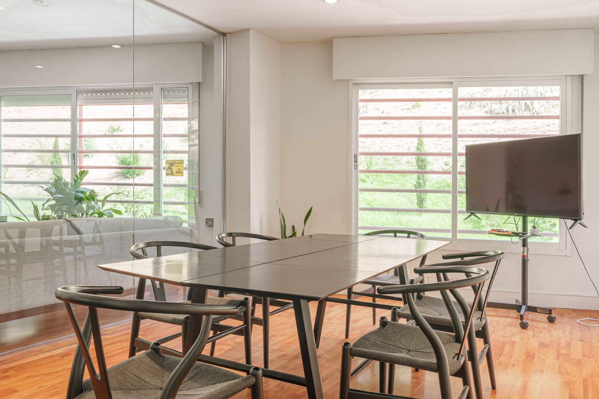 Meeting Room 8-12p | TV + Natural Light + Glazed walls | Coffee included