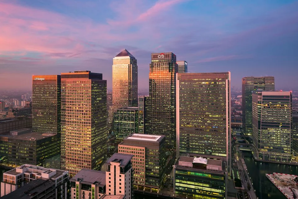 Canary Wharf office area
